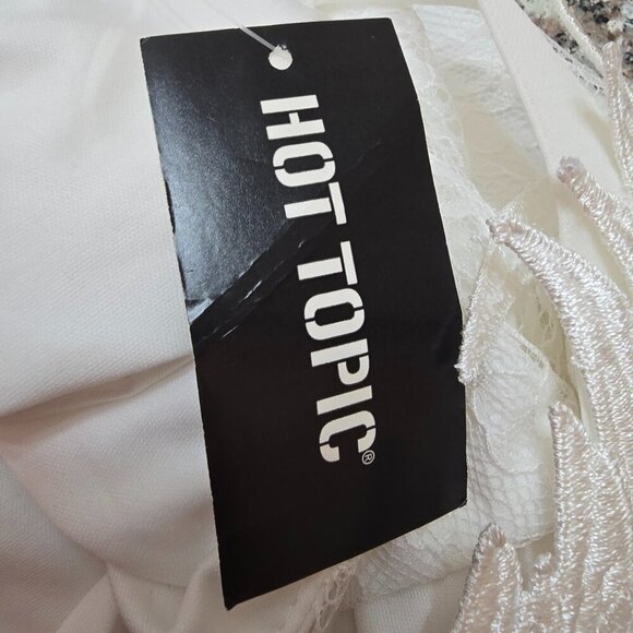 Hot Topic - Sweet Society - White Angel Wings Lace Cami Dress - NWT - Picture 12 of 12